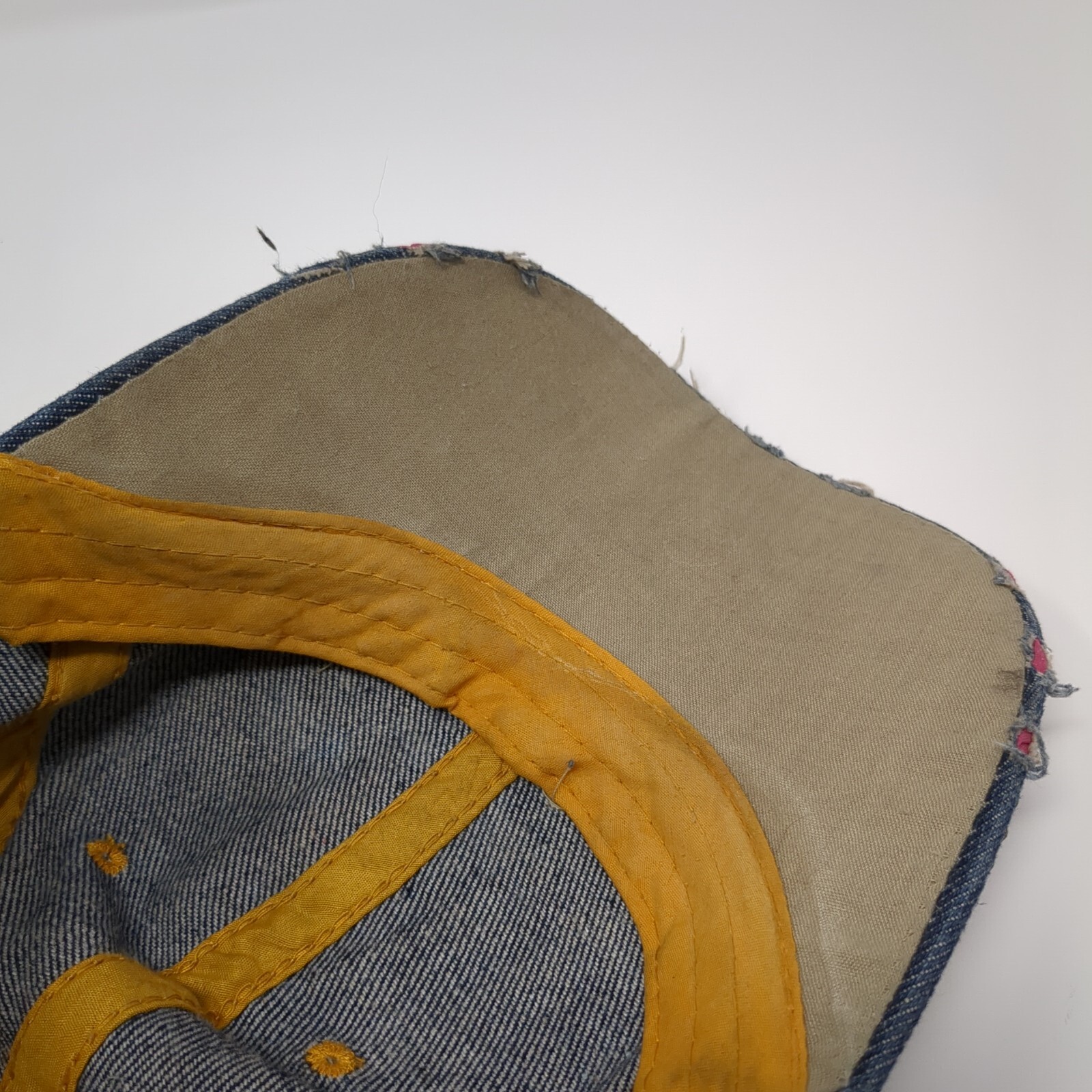 USA Flag Patch Bling Slideback Hat Blue Denim One… - image 7