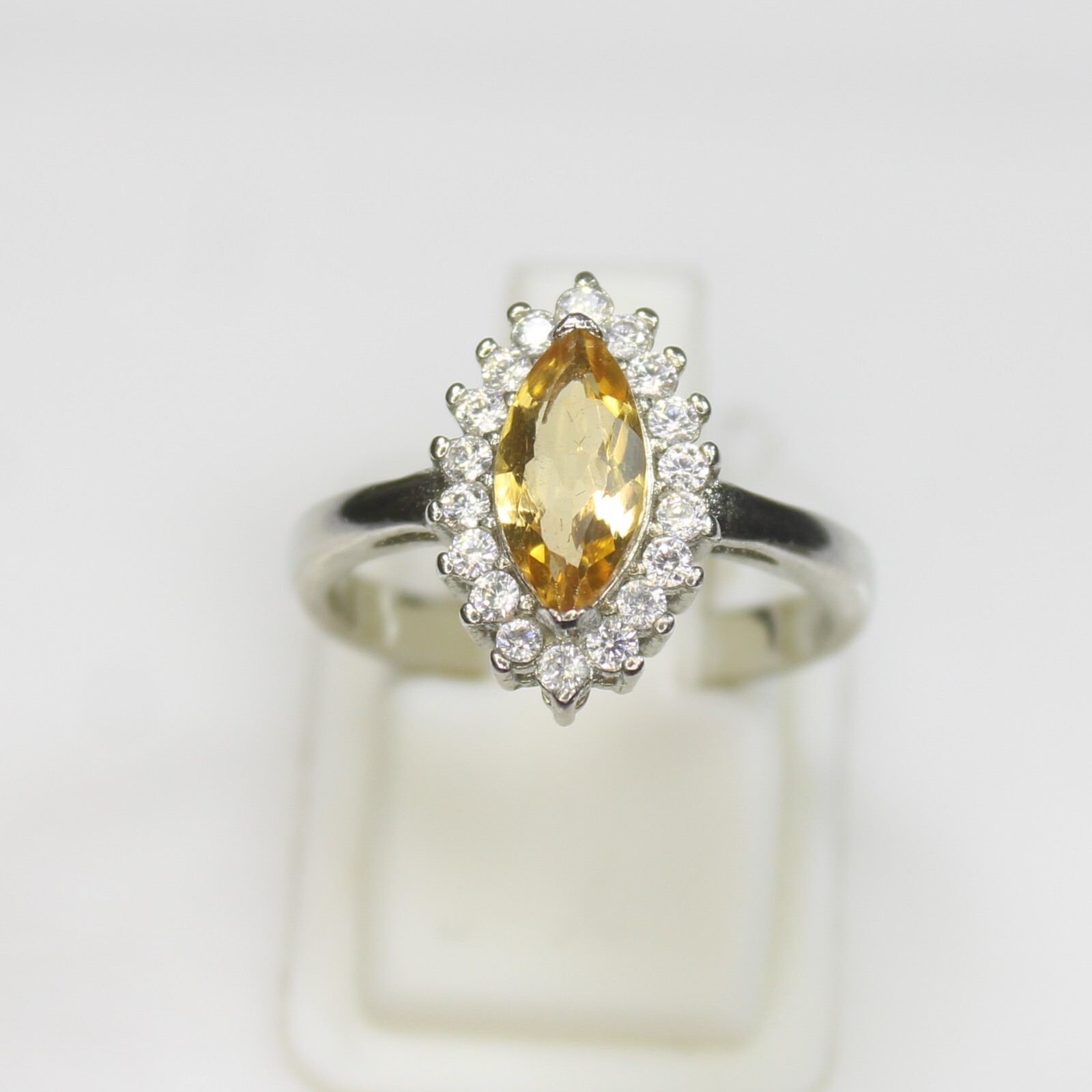 Natural Faceted Citrine Vintage Ring in 925 Sterling Silver Available in All Sizes