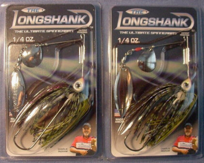 2 ~ ''THE LONGSHANK'' 1/4 oz Spinnerbait CWNN-PB Pro Bluegill