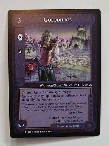 MIDDLE-EARTH CCG MECCG GOLODHROS DARK MINIONS MEDM DM RARE LOTR