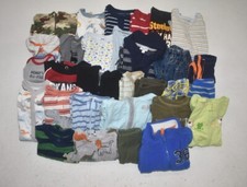 Wholesale Bulk Lot of 30 Boys Size NB-3 Months Mixed Season Tops Bottoms Pants