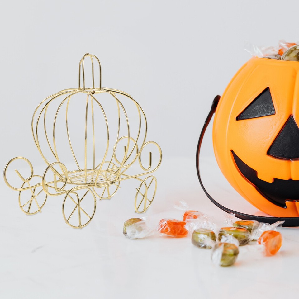 Pumpkin Cart Metal Candy Box Wagon Dessert Toy Jewelry Boxes eBay