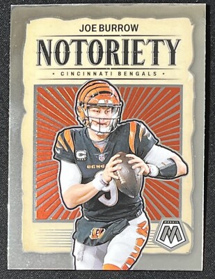 2024 Panini Mosaic Joe Burrow Notoriety Cincinnati Bengals