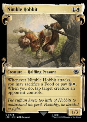 Nimble Hobbit - Showcase Scrolls x1 - Universe Beyond: The Lord of the Rings: Ta