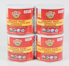 4 Earths Best ORGANIC DAIRY Infant Formula with Iron 21oz POWDER Non-GMO 02/2026