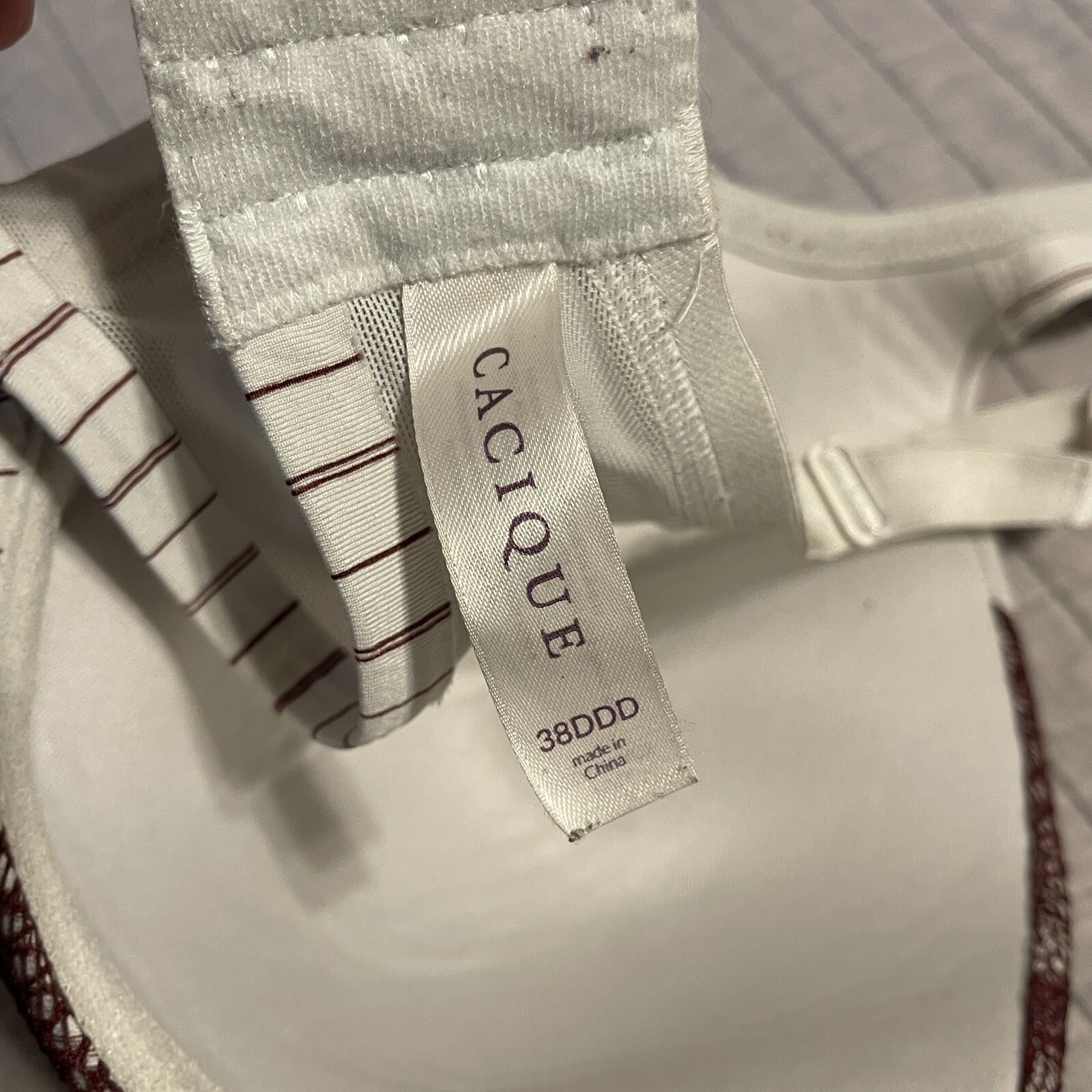 Cacique Full Coverage Lightly Lined Bra 38DDD Lot… - image 6