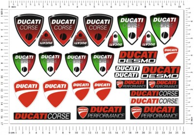 Ducati Corse Motorrad Logo Abziehbilder Monster Multistrada Panigale Aufkleber