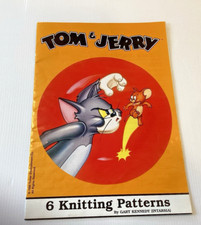 ALAN DART TOM & JERRY 6 TOYS KNITTING PATTERN GARY KENNEDY INTARSIA 1995 RETRO