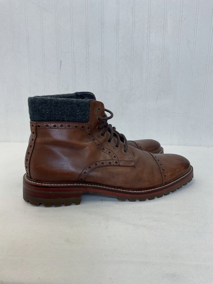 Johnston & Murphy Karnes 1850 Cap Toe Leather Boots | Brown  display picture 3