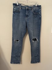 Anthropologie Pilcro Jeans 31 Slim Boyfriend Women Distressed Denim Jeans