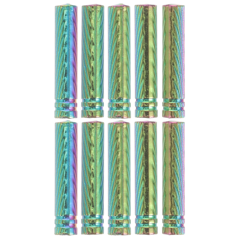 APL 10 pezzi clip per scarpe bianche testa in metallo per scarpe da ginnastica punte lacci