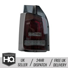 VW T5 LED Rear Lights With Sequential Indicators - RED SMOKE (2003-2009)