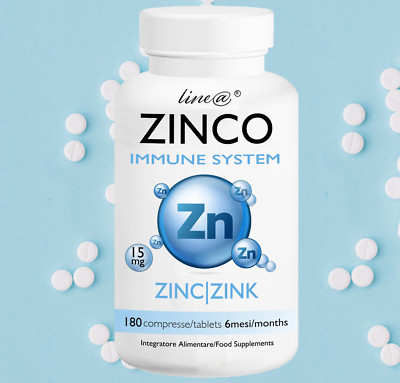 ZINK Line@ 15mg Immunsystem, Knochen, Haare, Augen - 180 cpr x 6 MONATE