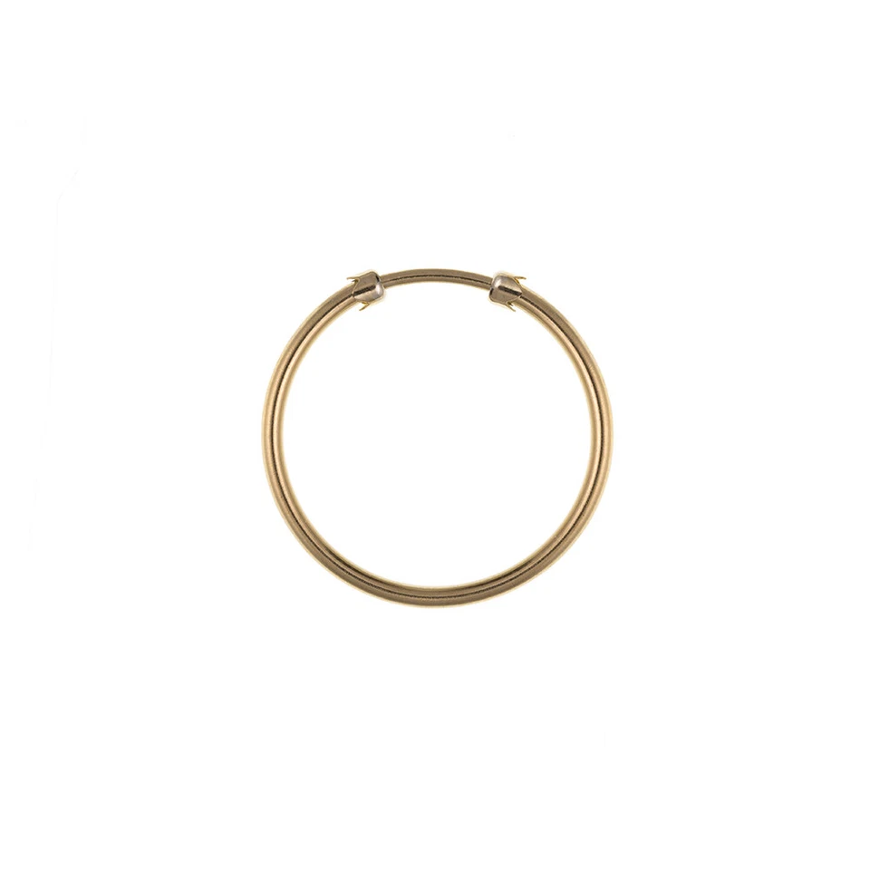9ct Yellow Gold Pair Of Hoop Earring 25 x 2.0mm Quality UK 375 Stamped NEW & Box - Image 2 of 3