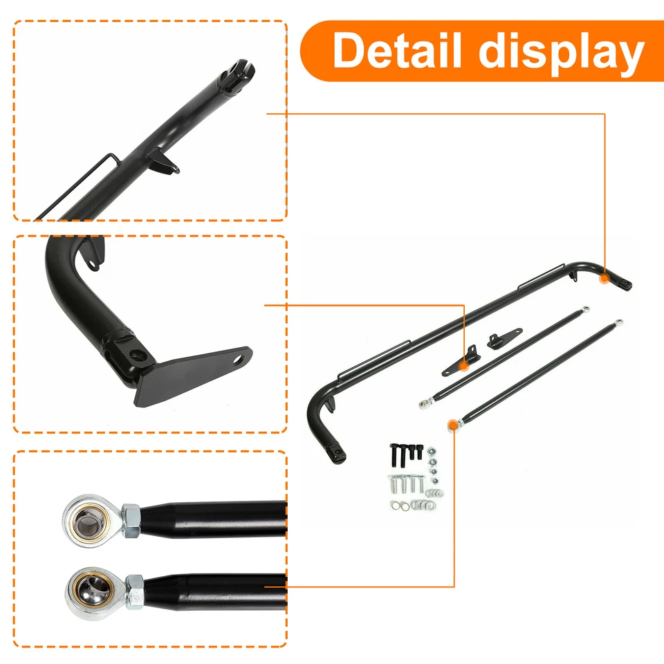 Barra arnés enrollable chasis cinturón de seguridad carreras acero inoxidable 49" para Honda Foto 4 de 4