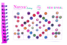 NEW design Navya suhag STONE KUMKUM SPIRAL BOOK BINDI MULTI COLOUR 300 pcs SCT
