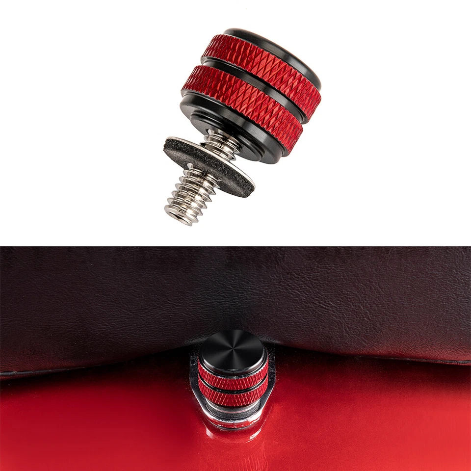 Tornillo de perno de asiento de guardabarros trasero de aluminio CNC apto para Harley Road King Electra Glide Foto 4 de 4