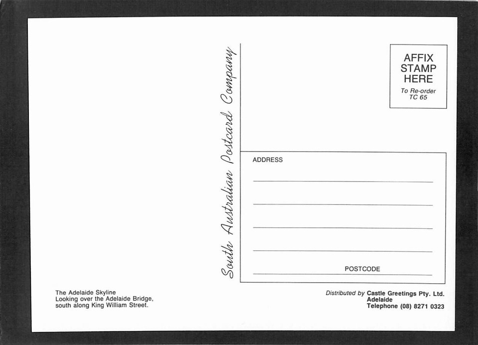 E4668 Australia SA Adelaide King William Road looking south postcard eBay