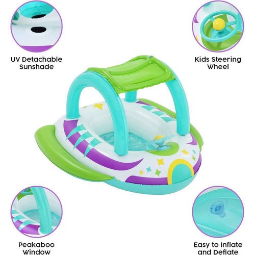 Bestway Space Splash Shaded Baby Boat - Picture 3 of 4