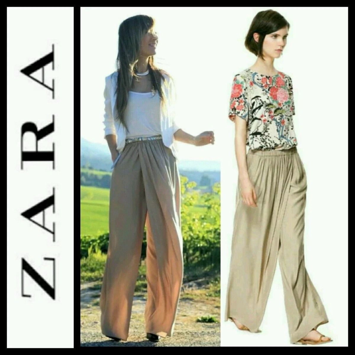 Zara plazo dress top