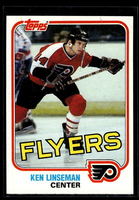 1981-82 Topps #E107 Ken Linseman ''Set Break'' Mint Philadelphia Flyers