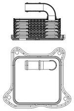 Mahle CLC 2 000S oil cooler, engine oil for Audi, Seat, Skoda, VW