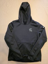 Nike Therma Fit Michigan State Spartans Black Pullover Hoodie Medium