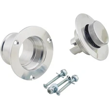 Billet Aluminum Hotrod Ratrod Pop-Up Style Gas Fuel Filler Cap, Flush Mount