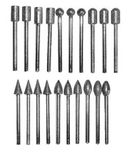 20 FRESE DIAMANTATE GAMBO 3MM PER TRAPANO DREMEL, PROXXON E MINI SPERIGLIATRICE