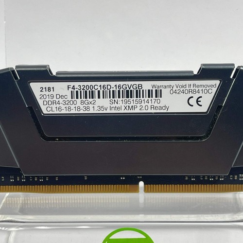G.Skill RipJaws V 8GB (2x4GB) RAM DDR4 3200MHz F4-3200C16D-8GVKB - Picture 3 of 7
