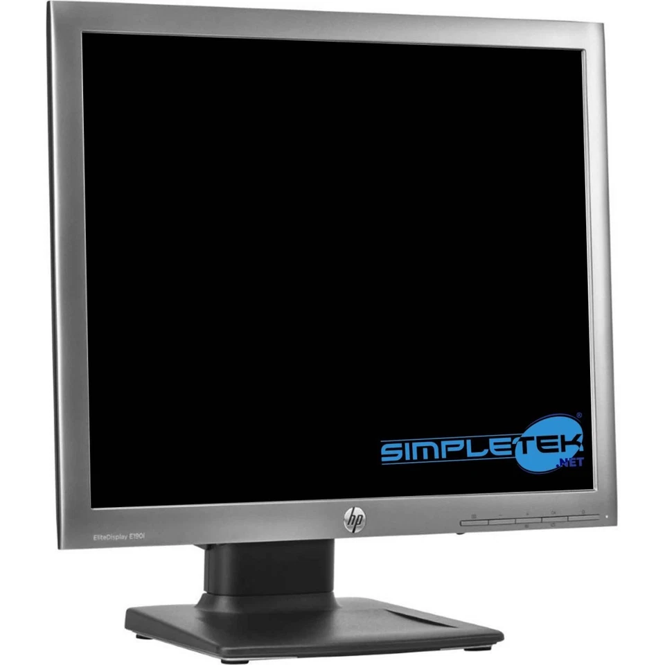 HP EliteDisplay E190i Monitor 19 Zoll 5:4 VGA DVI DP USB VESA Silber IPS LCD - Bild 3 von 4
