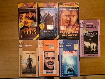 Lot 7 VHS Kult Kino - Shining, Matrix, Der Gladiator, Der Hai