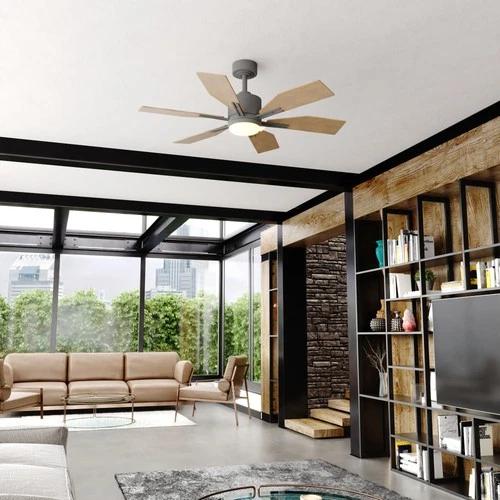 Vaxcel Lighting F0104 Mayfield 44" 6 Blade LED Indoor Ceiling Fan - Black - Picture 10 of 12