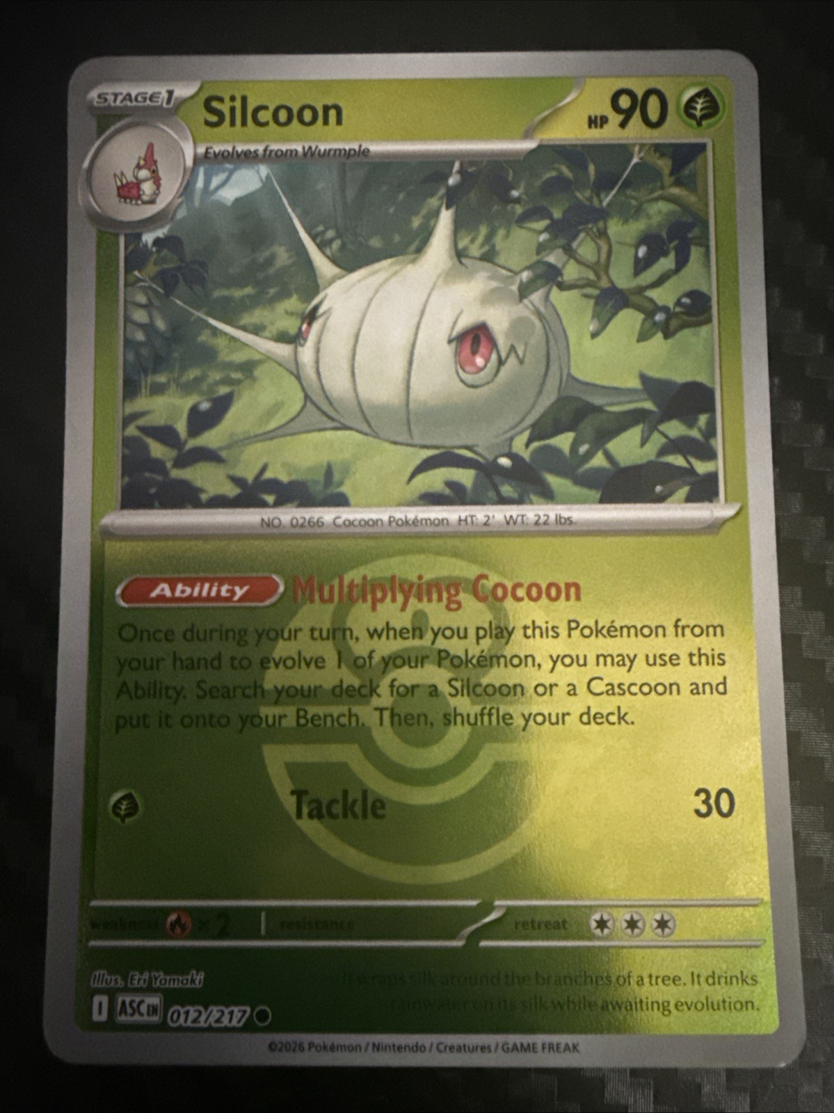 Silcoon (Love Ball) 012/217 Me: Ascended Heroes Reverse Holo