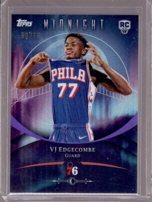 2025-26 Topps Midnight - VJ Edgecombe #63 Dusk /75 (RC) for sale 