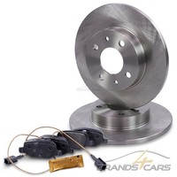 Atec Bremsscheiben Voll Ø240,50 + BremsbelÄGe Hinten FÜR Abarth Fiat 500 595 695