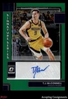 2020-21 Donruss Optic Signature Series Green #36 T.J. McConnell AUTO PACERS