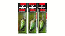 Lot of 3 RAPALA DT-6 CRANKBAIT in BABY BASS color