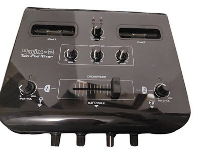 DJ Tech U Mix 2 Twin i Pod Mixer Complete W/Accessories in Carry Case Never Used
