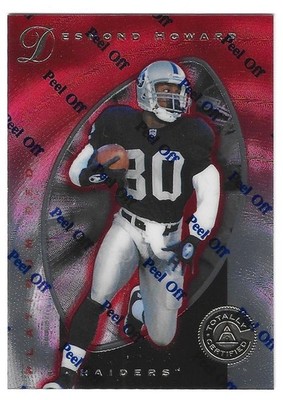1997 Pinnacle Totally Certified - Desmond Howard #100 Platinum Red /4999