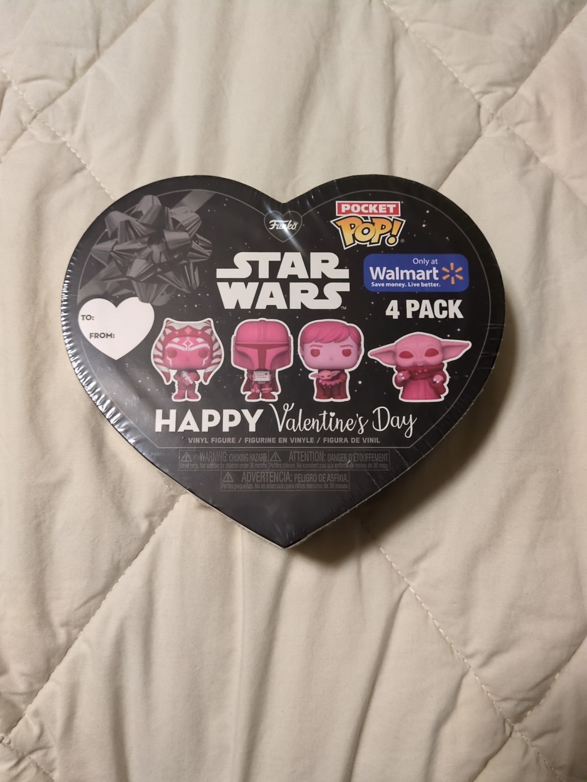 STAR WARS FUNKO Bolsillo Pop Día de San Valentín CAJA 4PK Exclusivo Walmart NUEVO 2024
