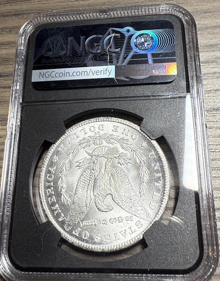 1884-CC Morgan Dollar NGC MS63 – Carson City Silver Dollar – Bright Luster - Image 2 of 4