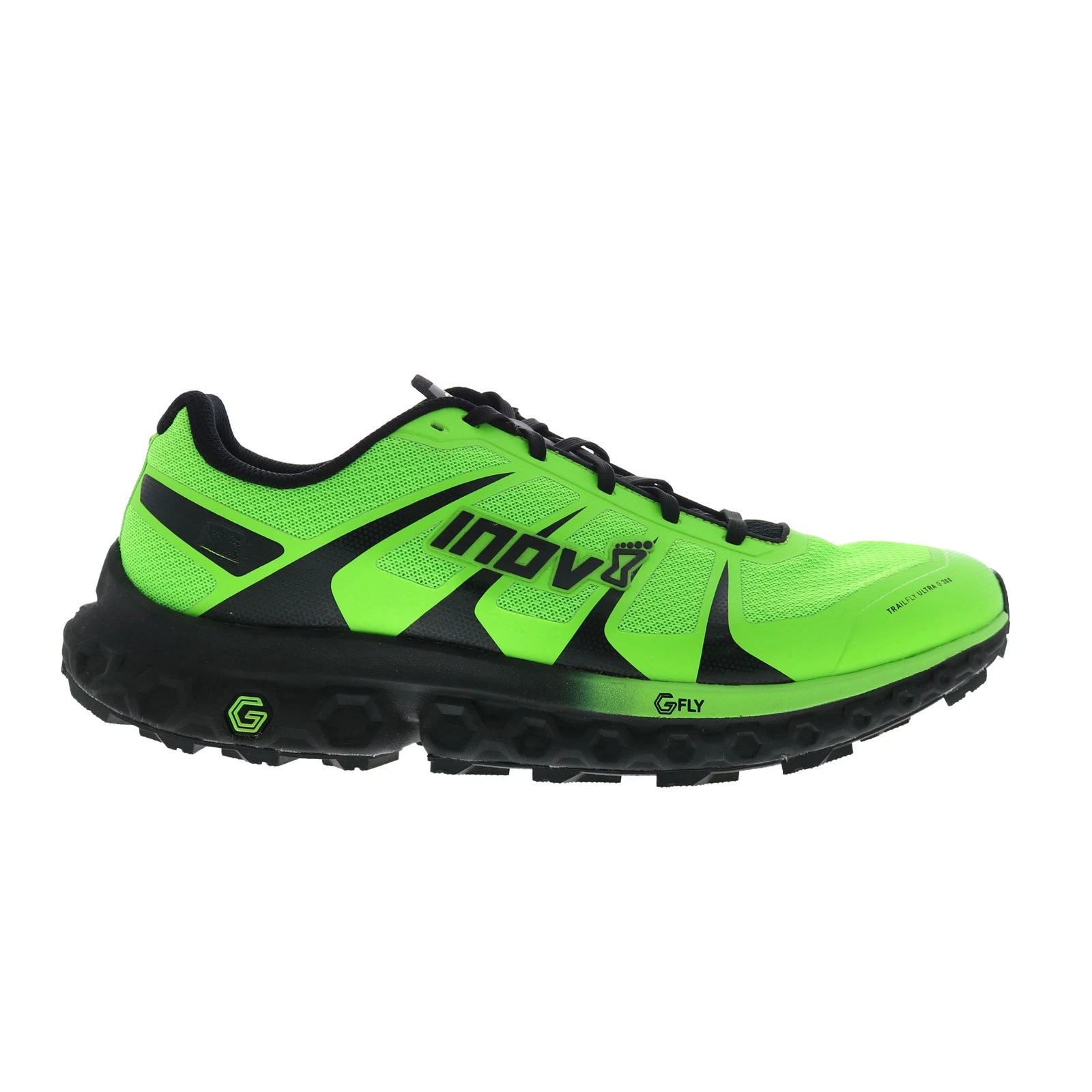 Inov-8 TrailFly Ultra G 300 Mens Green Mesh Athletic Hiking Shoes