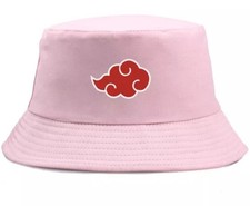 Naruto Shippuden Akatsuki Cap Anglerhut Anime Manga Mütze Cosplay Hut Style Rosa