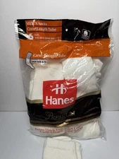 Vtg Hanes Extra Thick Full Foot Cushion Crew Tube Sock 5 Pair Men Sz 10-13 1993
