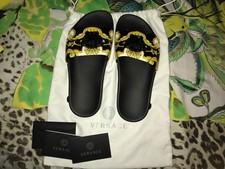 New Versace Medusa Baroque Slides Sandals 35