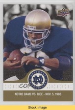 2017 Upper Deck Notre Dame 1988 Championship Gold Anthony Johnson #68 READ z6b