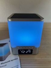 Vicsoon RGB Night Light With Bluetooth Speaker And Alarm Clock