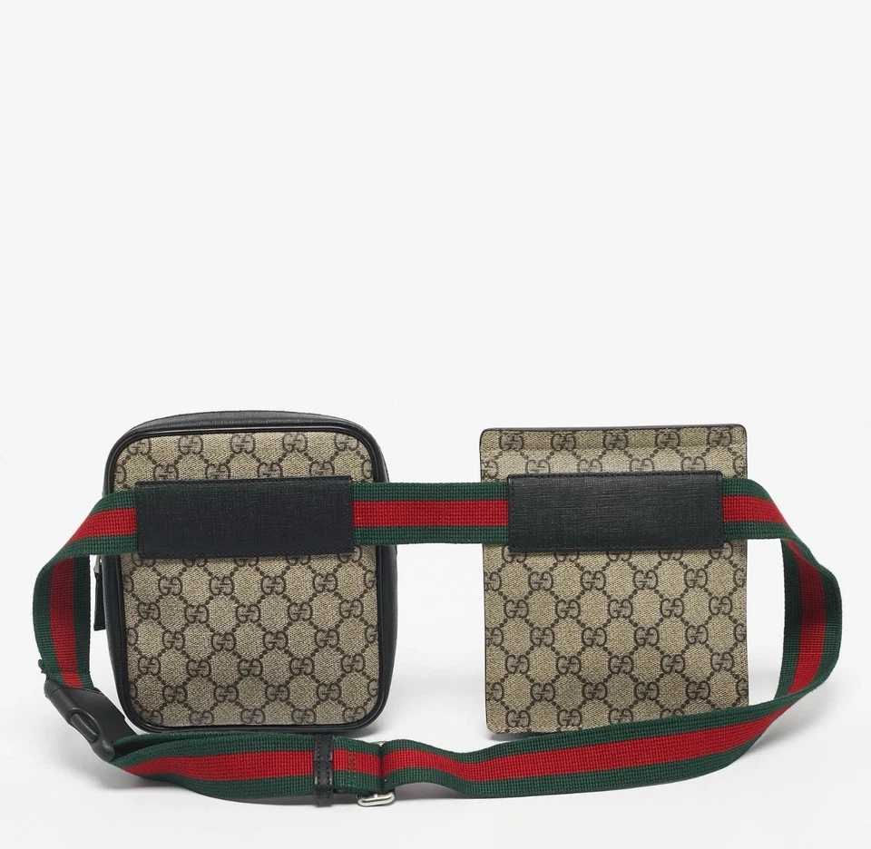 Gucci Gg Supreme Paquete de Cintura Doble Bolsillo  Foto 2 de 3