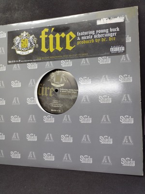 50 Cent   fire Ft Young Buck & Nicole Schezinger Good+ 12 Inch Vinyl 